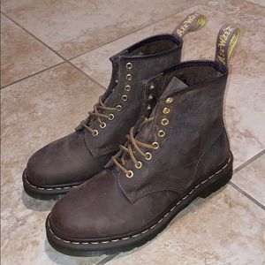 Doc Martens 1460 Crazy Horse Leather Lace Up Boots